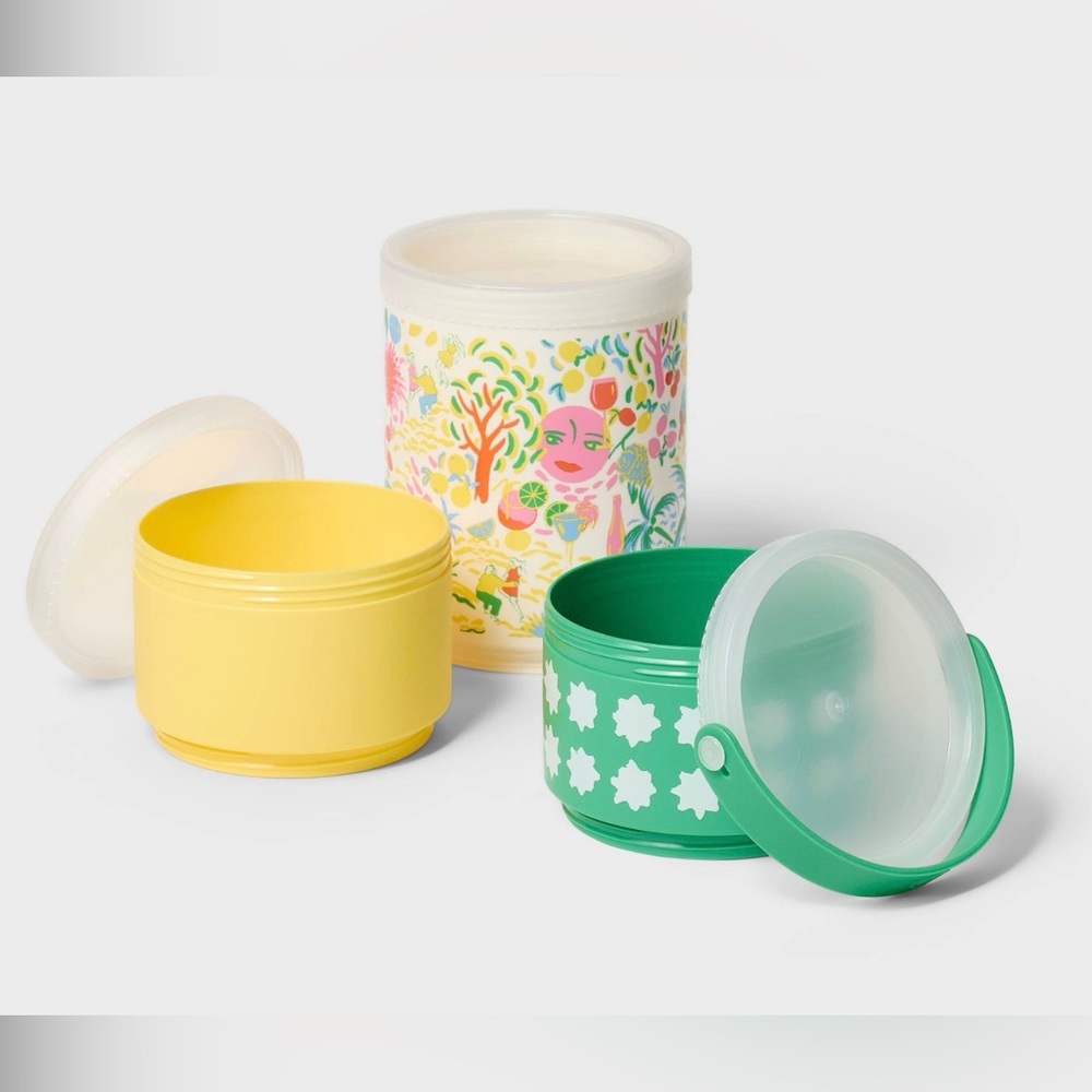 💛💚 Roller Rabbit x Target Vacation Stackable Snacklebox - Picture 3 of 6